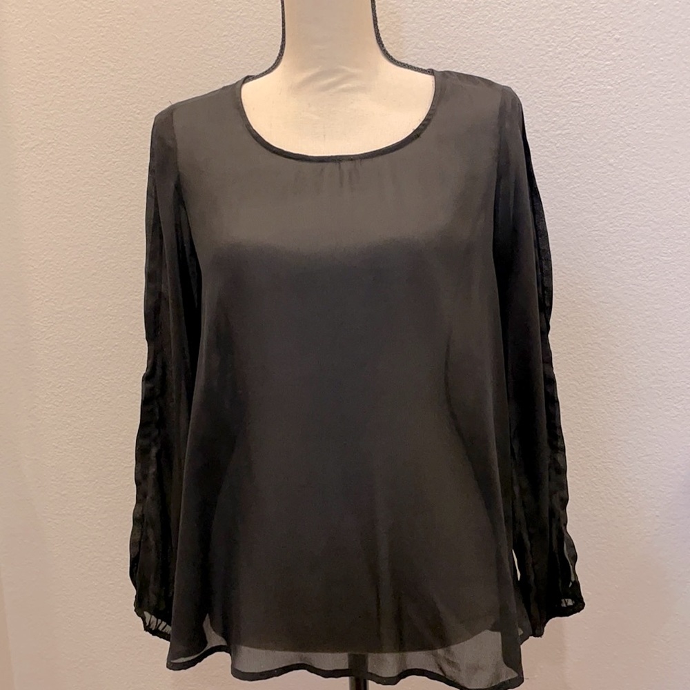 Charming Charlie Sheer Dressy Blouse